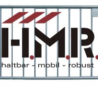 Absperrgitter, Eventgitter, Mannesmanngitter schwer mit Logo HMR