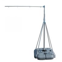 Fahnenmast mit Plastikfuß ohne Fahne