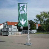 Fahne Notausgang