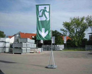 Fahne Notausgang
