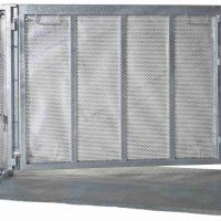 Bühnengitter Fluchtür schwer mit Rollwagen