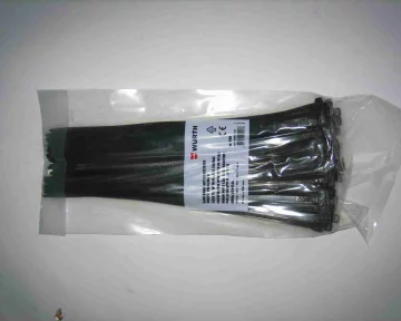Kabelband mit Kunststoffzungenverschschluss 4,8 x 280 mm schwarz 100 Stk.