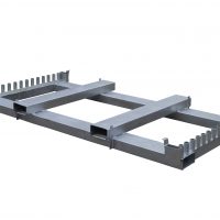Transportpalette TPA für 30 Alu Barrieren L 2,20 m