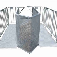 Eingangsschleuse BFAG.net, 2 Durchgänge schwer mit Bodenplatte