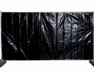 Bauzaunsichtschutz Plane 1,76 x 3,41 schwarz