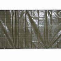 Bauzaunsichtschutz Plane 1,76 x 3,41 grün