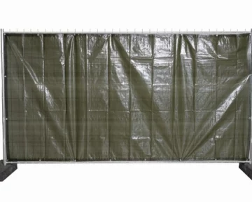 Bauzaunsichtschutz Plane 1,76 x 3,41 grün