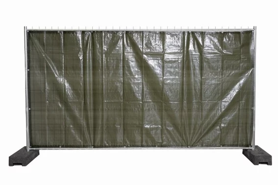 Bauzaunsichtschutz Plane 1,76 x 3,41 grün