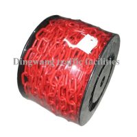 Kunststoffkette 8 mm rot  Rolle 25 m
