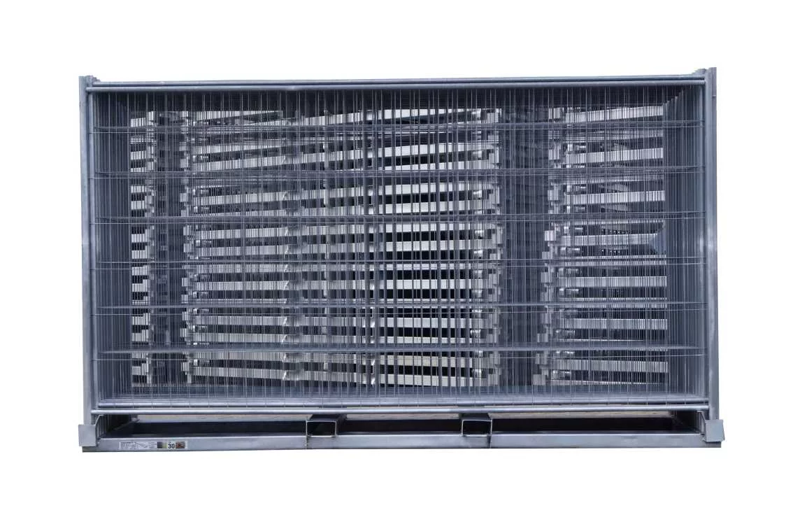 Bauzaunset M 350 auf Transportpalette 30 Stk.