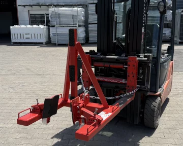 OktaBlock Zange an Gabelstapler